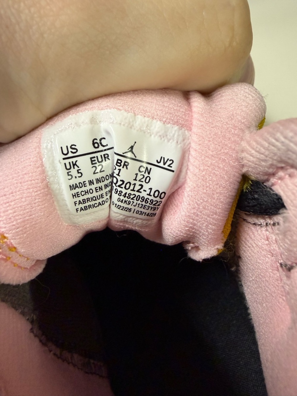 Nike Air Jordan 1‎ Mid Toddler Size 6C Sneakers Kids Shoes - Picture 3 of 5